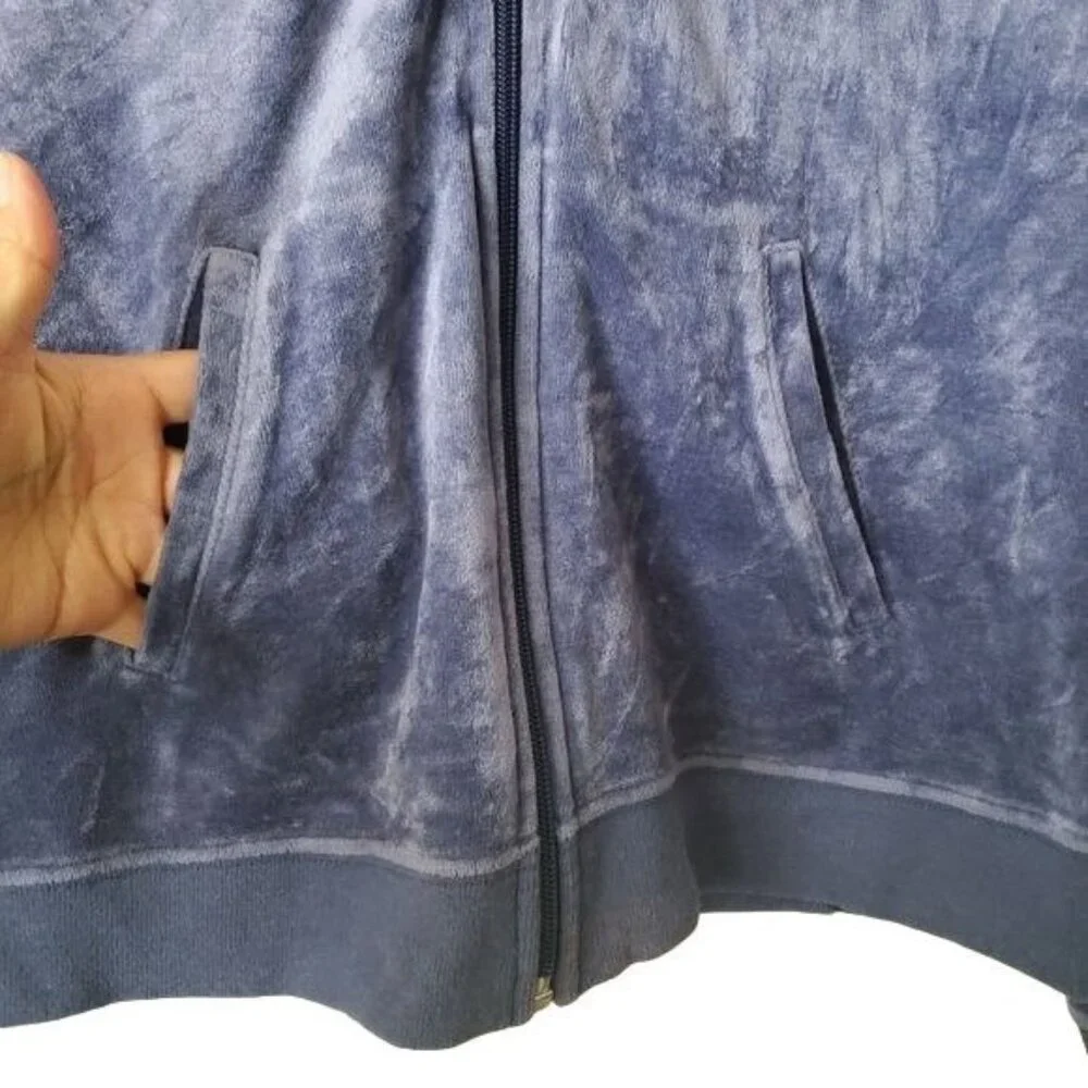 Jlo by Jennifer‎ Lopez Hoodie Jacket Size XL Blue color Full-zip Front Pockets